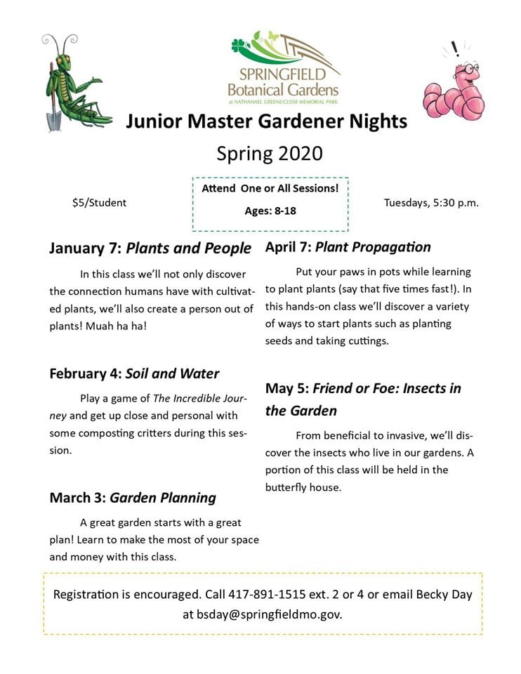Junior Master Gardener Nights Friends Of The Garden